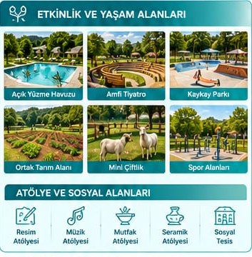 Etkinlik ve yaşam alanları